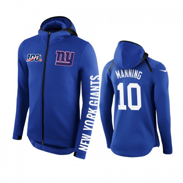 New York Giants #10 Eli Manning Royal NFL 100th An...