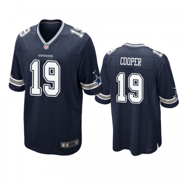 Dallas Cowboys #19 Amari Cooper Navy Game Jersey -...