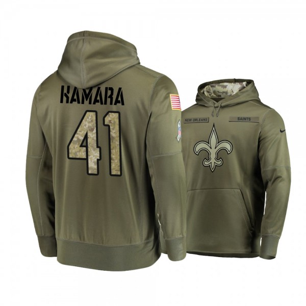 New Orleans Saints Alvin Kamara Olive 2018 Salute ...