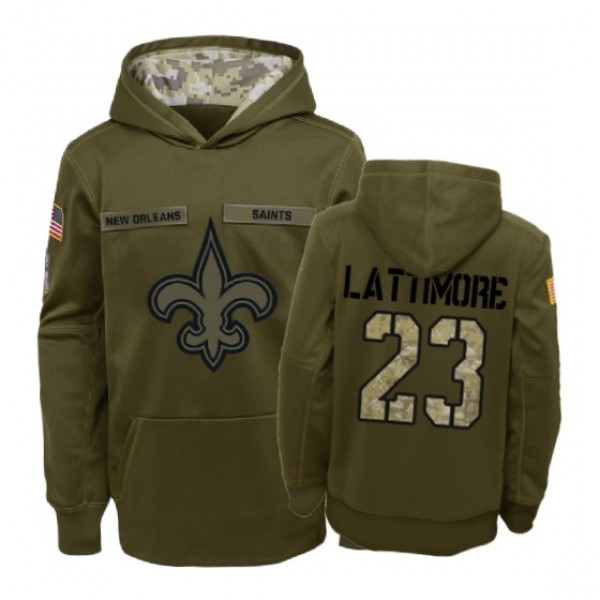New Orleans Saints Marshon Lattimore Olive 2018 Sa...