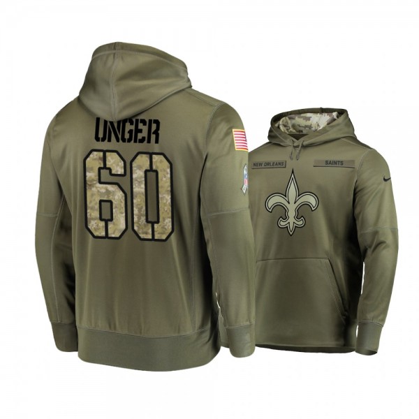 New Orleans Saints Max Unger Olive 2018 Salute To ...