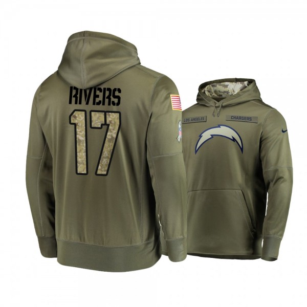 Los Angeles Chargers Philip Rivers Olive 2018 Salu...