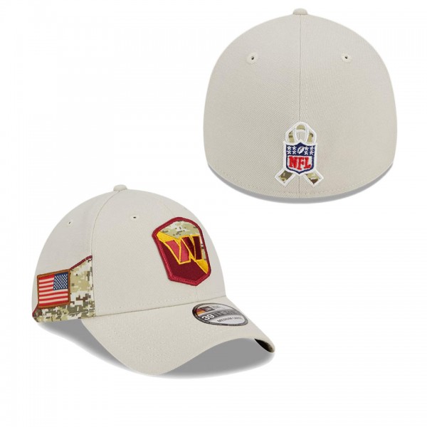 Men's Washington Commanders Stone 2023 NFL Salute To Service 39THIRTY Flex Hat