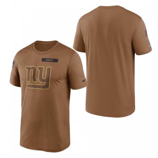 Men's New York Giants Brown 2023 NFL Salute To Ser...