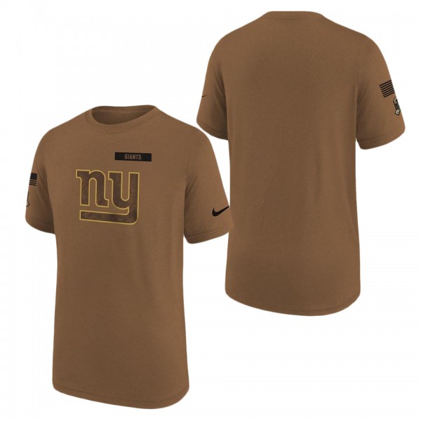 Youth New York Giants Brown 2023 NFL Salute To Ser...