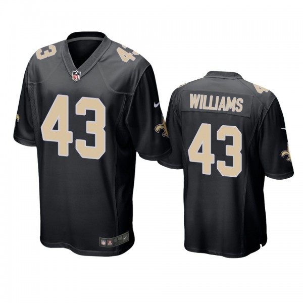 New Orleans Saints #43 Marcus Williams Black Champ...