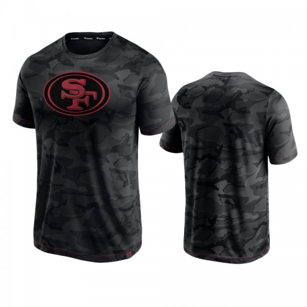 San Francisco 49ers Black Camo Jacquard T-Shirt