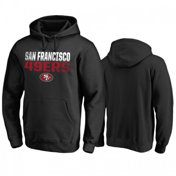 San Francisco 49ers Black Iconic Fade Out Pullover...