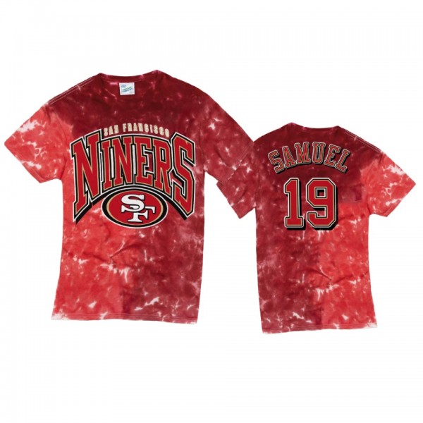 San Francisco 49ers Deebo Samuel Red Tri Dye Vintage Tubular T-shirt