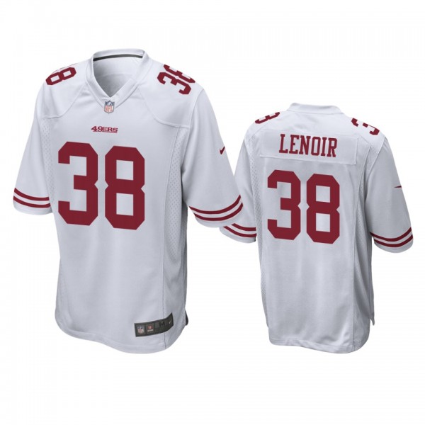 San Francisco 49ers Deommodore Lenoir White Game J...
