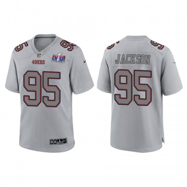 Men's Drake Jackson San Francisco 49ers Gray Super Bowl LVIII Atmosphere Fashion Game Jersey