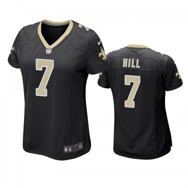 New Orleans Saints #7 Taysom Hill Black Game Jerse...