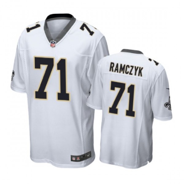 New Orleans Saints #71 Ryan Ramczyk White Nike Gam...