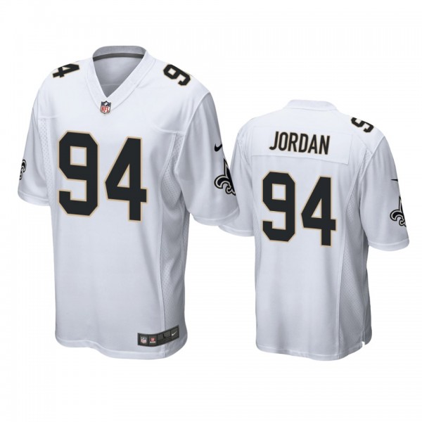 New Orleans Saints #94 Cameron Jordan White Champi...