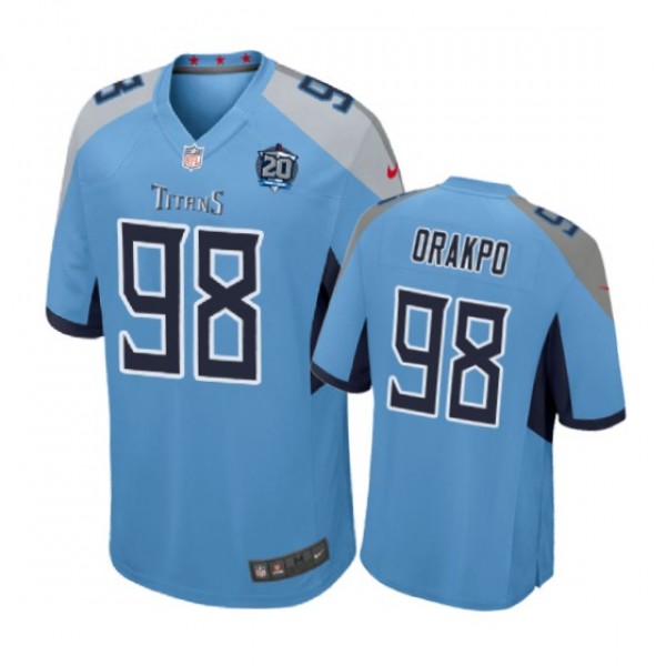 Tennessee Titans #98 Brian Orakpo Light Blue Nike Game Jersey - Men's