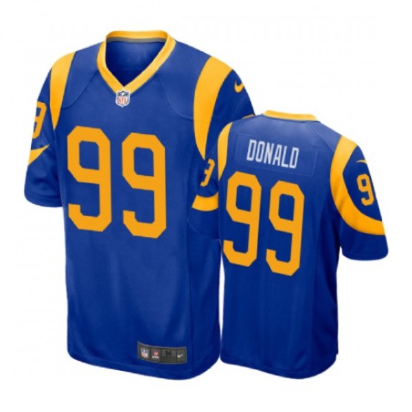 Los Angeles Rams #99 Aaron Donald Royal Nike Game Jersey - Men's