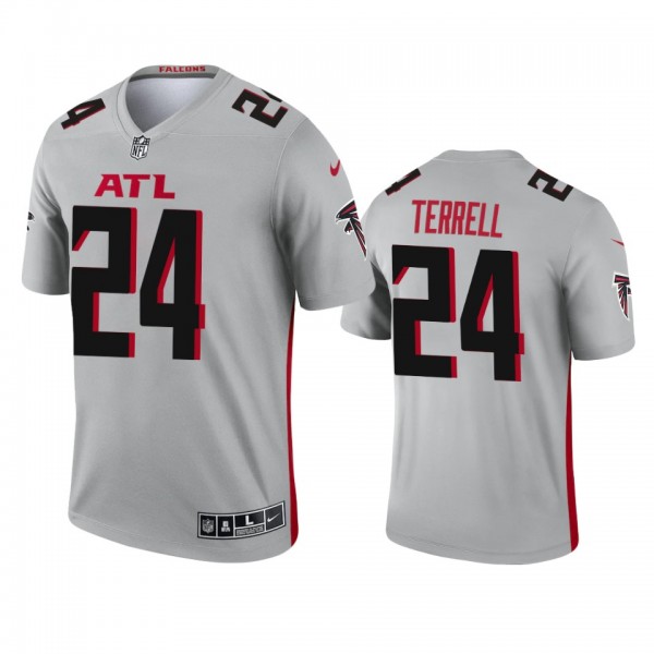Atlanta Falcons A.J. Terrell Silver 2021 Inverted Legend Jersey