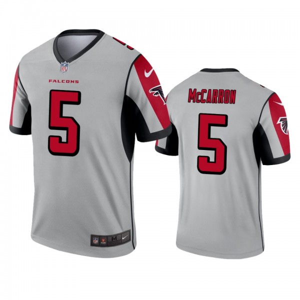 Atlanta Falcons AJ McCarron Silver Inverted Legend...