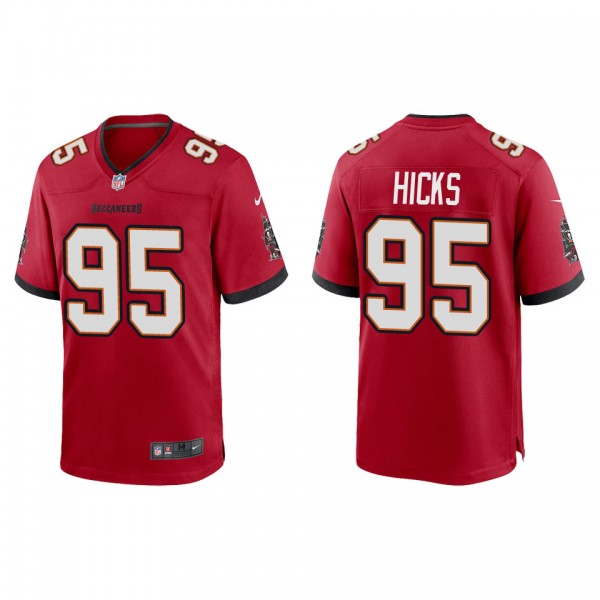 Men's Tampa Bay Buccaneers Akiem Hicks Red Game Je...