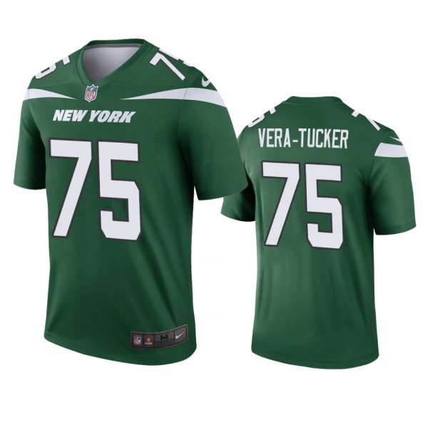 New York Jets Alijah Vera-Tucker Green Legend Jers...