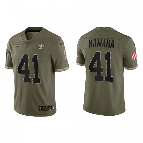 Alvin Kamara New Orleans Saints Olive 2022 Salute ...