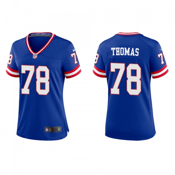 Andrew Thomas Women's Giants SRoyal Classic Game Jersey