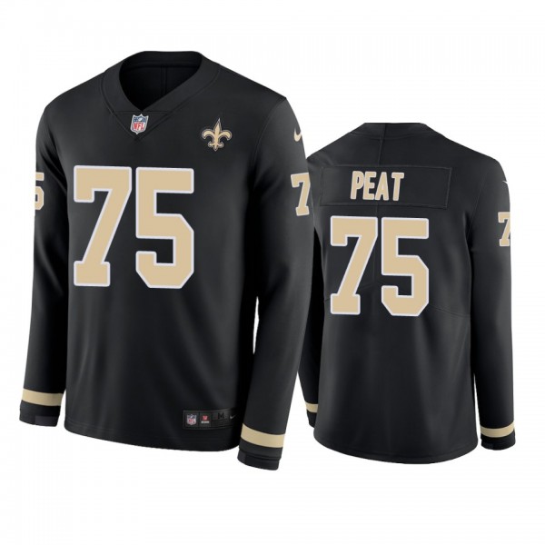 New Orleans Saints Andrus Peat Black Therma Long S...