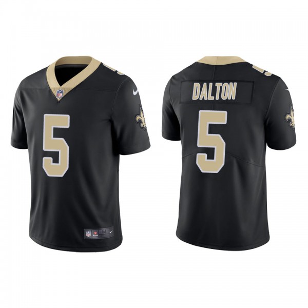 Men's New Orleans Saints Andy Dalton Black Vapor L...