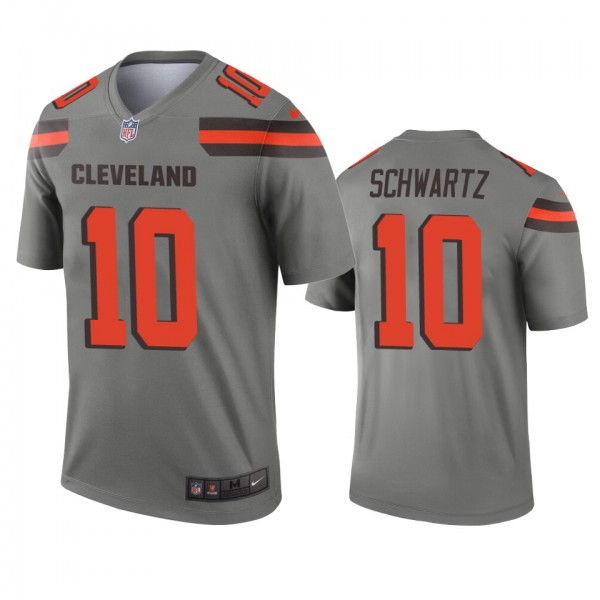 Cleveland Browns Anthony Schwartz Gray Inverted Le...