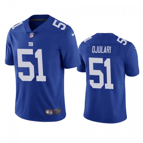 New York Giants Azeez Ojulari Blue Vapor Limited J...