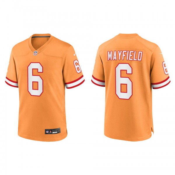 Baker Mayfield Tampa Bay Buccaneers Orange Throwback Game Jersey