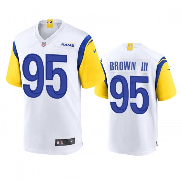 Los Angeles Rams Bobby Brown III White Alternate G...