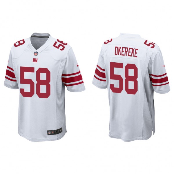 Men's Bobby Okereke New York Giants White Game Jer...