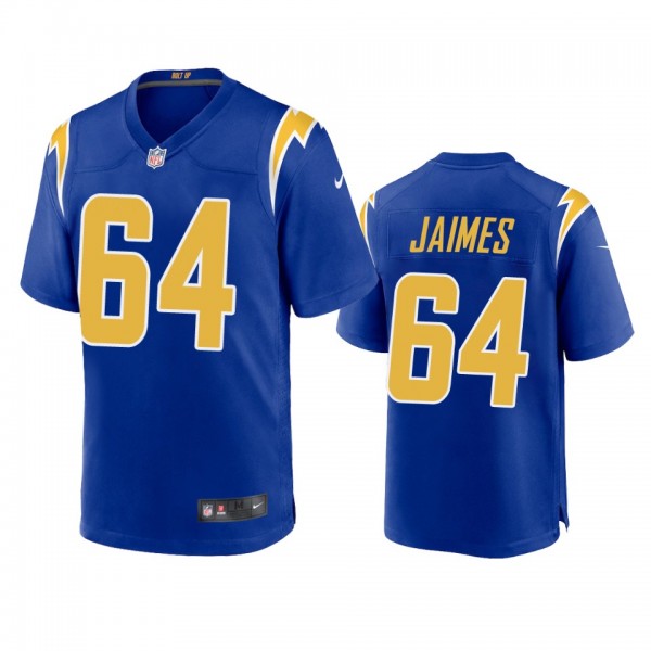 Los Angeles Chargers Brenden Jaimes Royal Alternate Game Jersey
