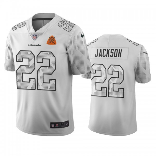 Denver Broncos Kareem Jackson White Vapor Limited ...