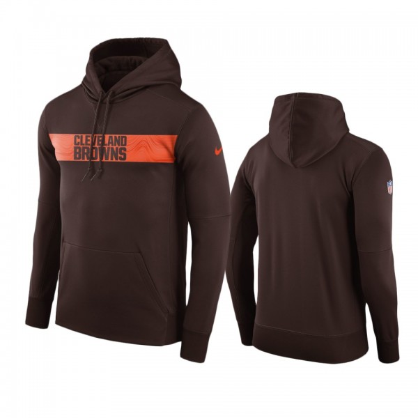 Cleveland Browns # Brown Nike Pullover Team Sideli...