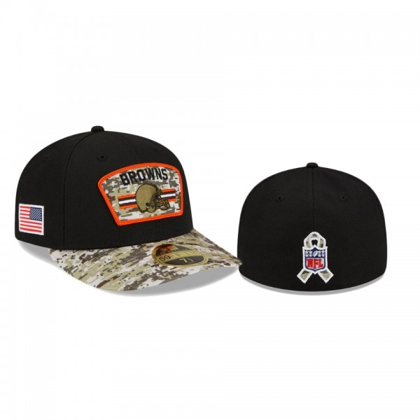 Cleveland Browns Black Camo 2021 Salute To Service...