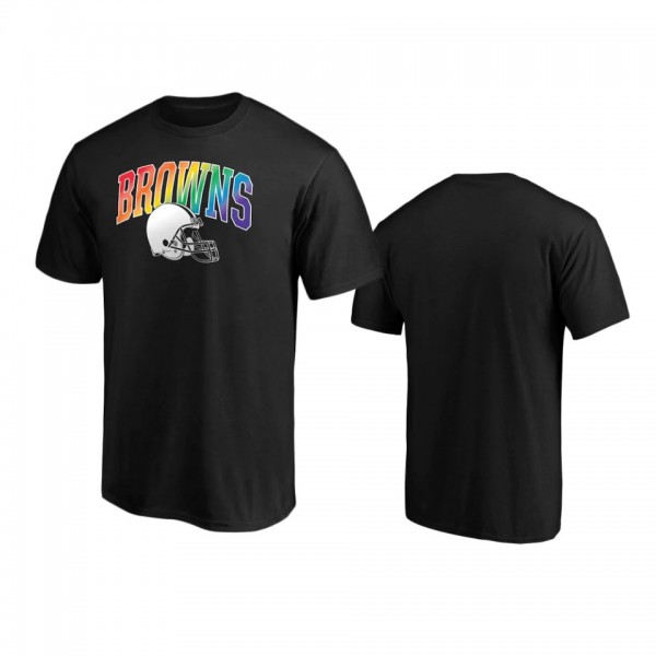 Cleveland Browns Black Pride Logo T-Shirt