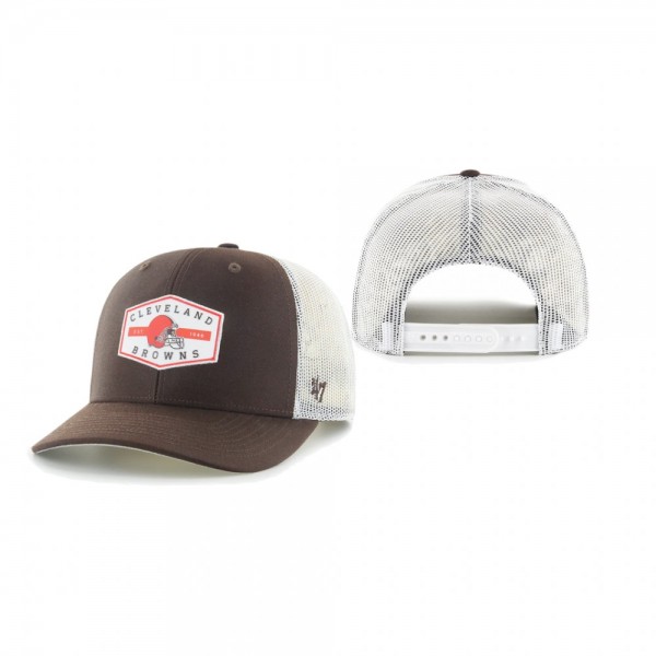 Cleveland Browns Brown Convoy 47 Trucker Snapback ...