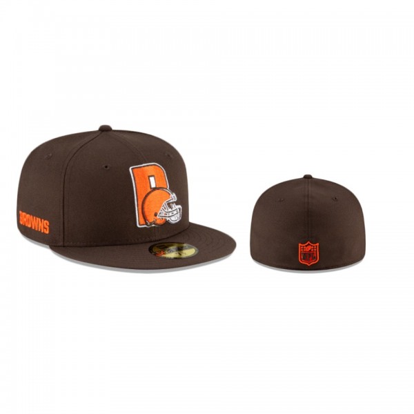Cleveland Browns Brown Logo Mix 59Fifty Fitted Hat