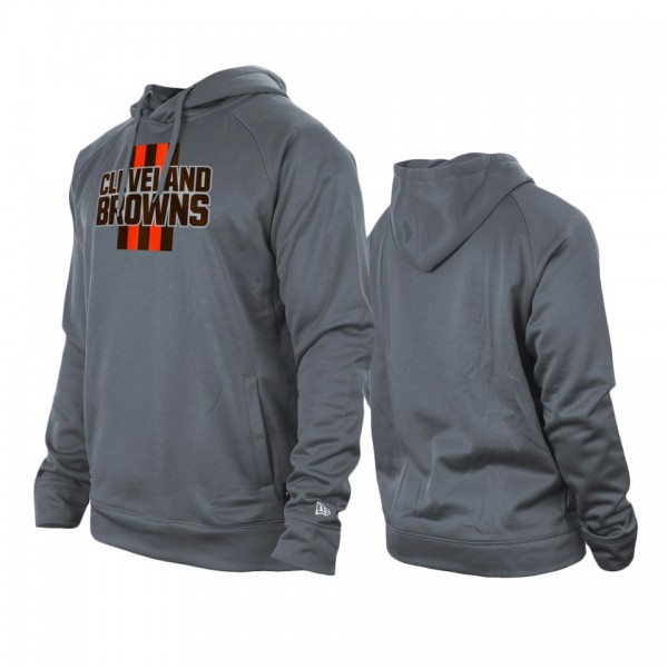 Cleveland Browns Gray Training Camp Raglan Pullover Hoodie