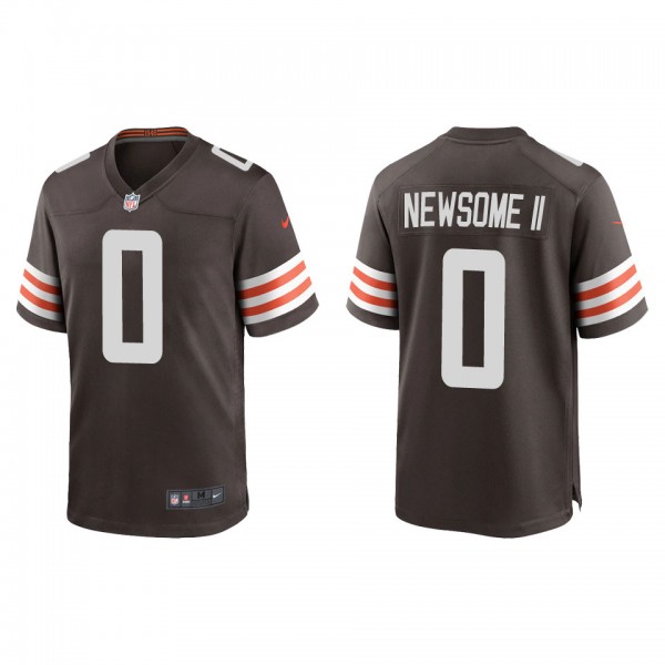 Men's Cleveland Browns Greg Newsome II Brown Game ...