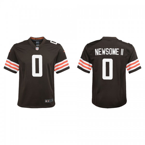 Youth Cleveland Browns Greg Newsome II Brown Game Jersey