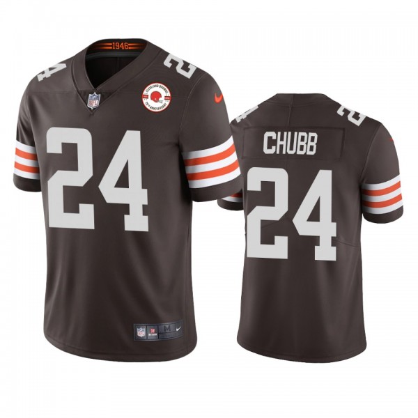 Cleveland Browns Nick Chubb Brown 75th Anniversary...