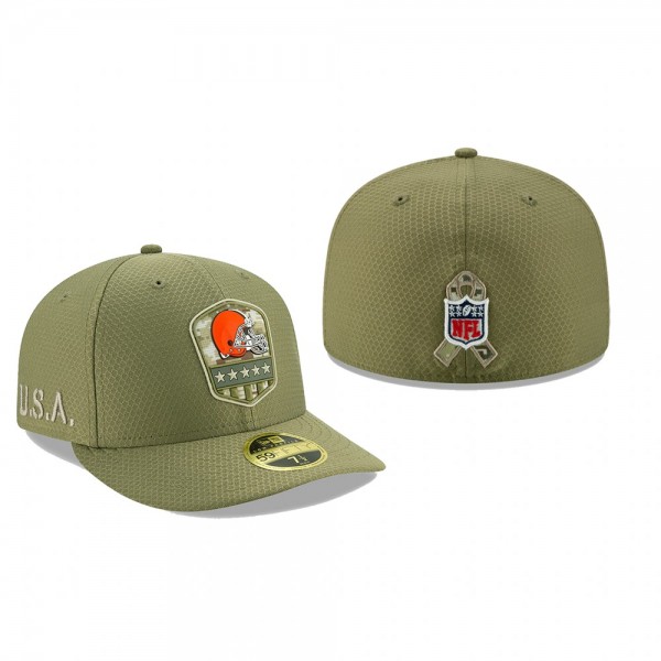 Cleveland Browns Olive 2019 Salute to Service Side...