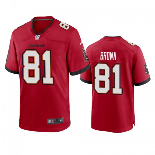 Tampa Bay Buccaneers Antonio Brown Red Game Jersey