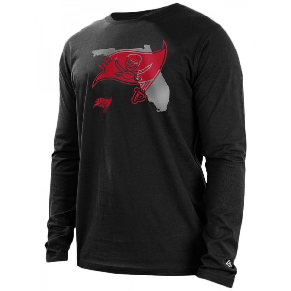 Tampa Bay Buccaneers Black State Long Sleeve T-Shi...