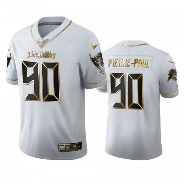 Jason Pierre-Paul Buccaneers White 100th Season Go...