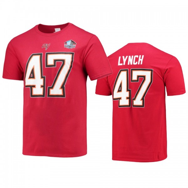 Tampa Bay Buccaneers John Lynch Red Hall of Fame C...