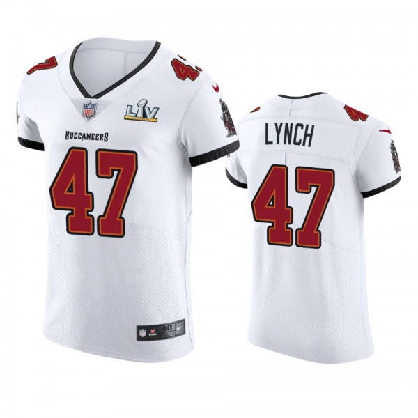 John Lynch Buccaneers White Super Bowl LV Vapor El...